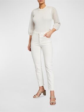 MOTHER The Tomcat Ankle Jeans~Cream